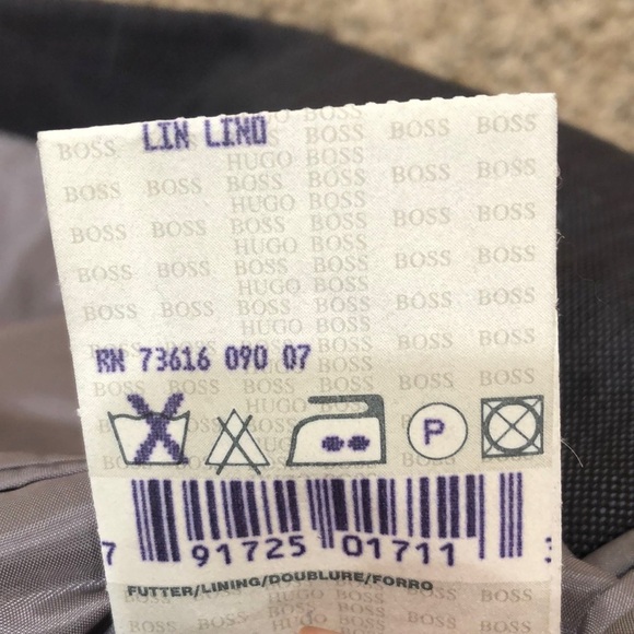 Hugo Boss Scorsese Blazer Size 44R Gray Virgin Wool Linen Blend - Picture 11 of 11
